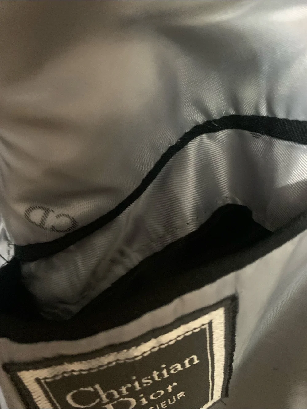 Dior Black Tuxedo Jacket with Satin Peak Lapels